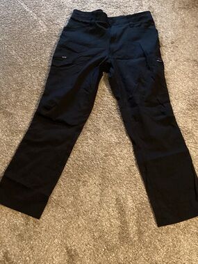 Wrangler Black Cargo Pants with Zip Pockets